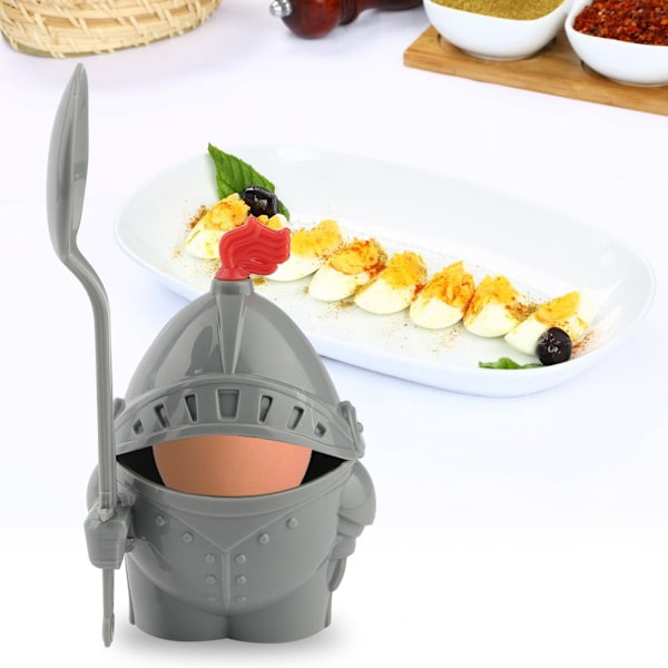 Eggkopp med eggeskje Avtakbar tegneseriemodell eggbeholder