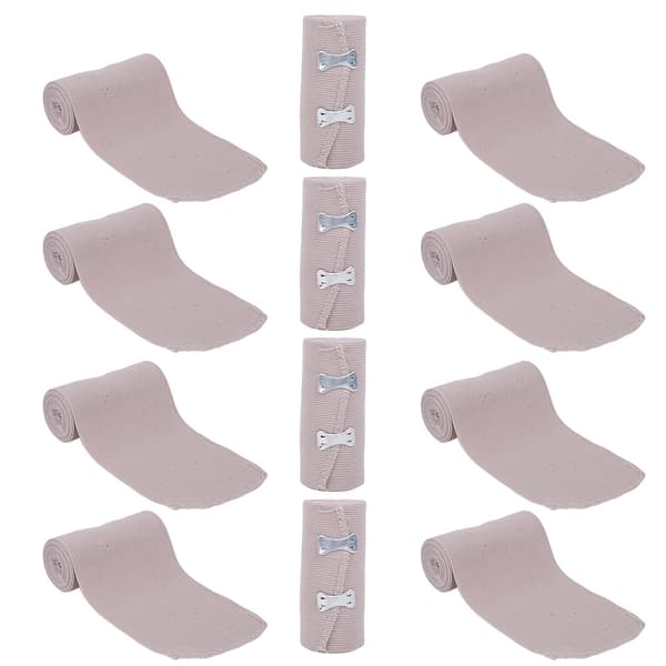 Elastic Bandage Wrap Compression Bandage Wound Dressing Comfortable Emergency Aid Tool 10cm x 4.5m