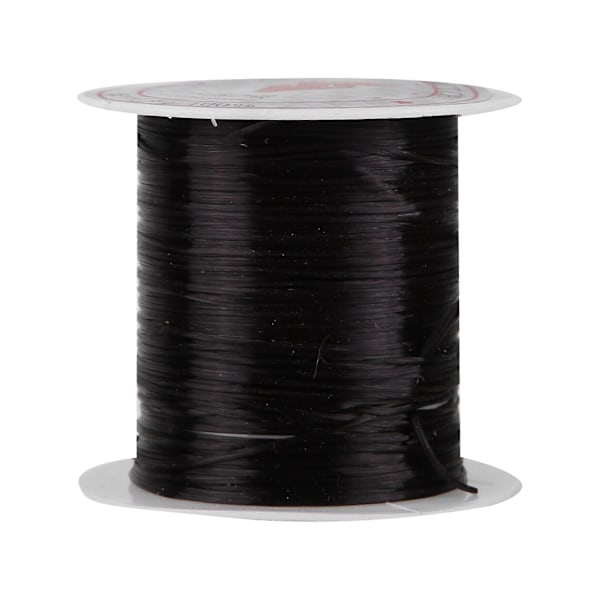 5 ruller Crystal Line Beads String Wire Smykke Material Elastisk Tråd for Smykke DIY (Svart)