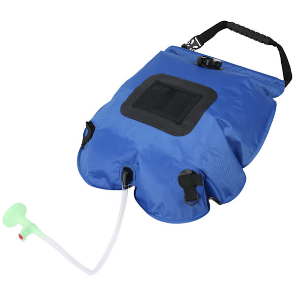 Solarduschväska för utomhusbruk, 20L, bärbar, soluppvärmd badväska med duschhuvud