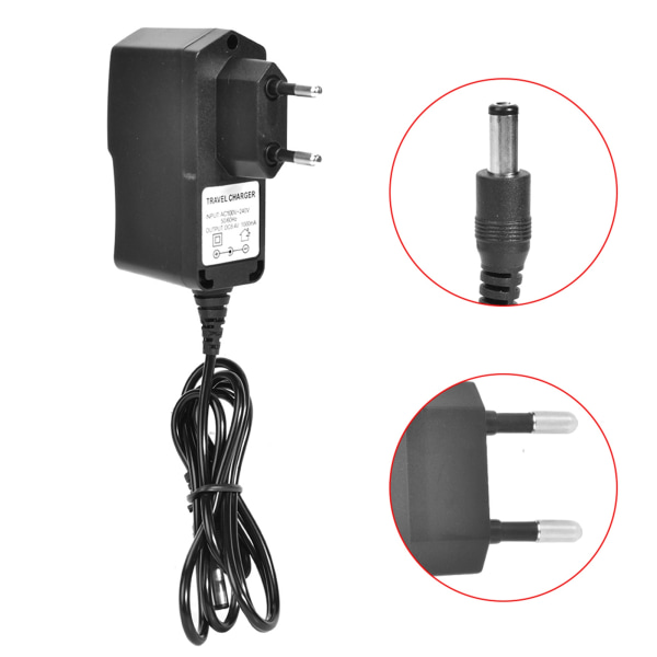 8,4V 1A Batterilader til cykellys EU-stik 100‑240V