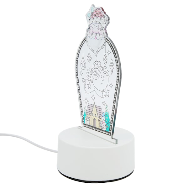 LED Rhinestone Maleri Lampe DIY Tredimensionel Effekt Anti-Afskalning Blød Belysning Kunst Maleri Natlampe til Hjemmet