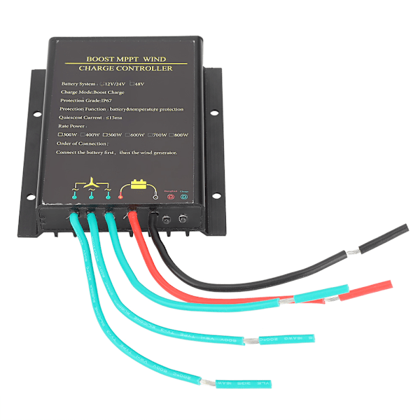 12V/24V vattentät vindturbinkontroller Boost MPPT vindladdningskontroll Strömregulator