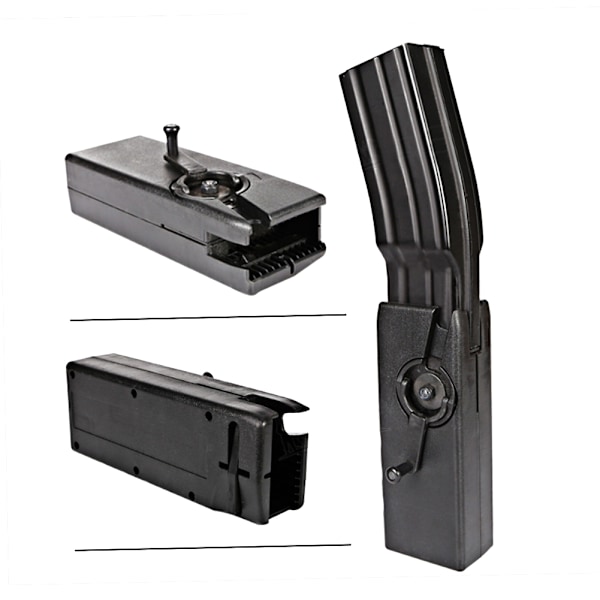 Plast handvev BB Bullets Speed ​​Loader Tillbehör för M4 Magazine (svart)