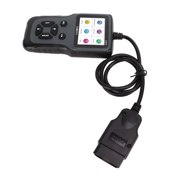 OBD2-scanner OBDII 9‑16V diagnostisk scanningsværktøj LCD-skærm Fejlkodelæser scanningsværktøj