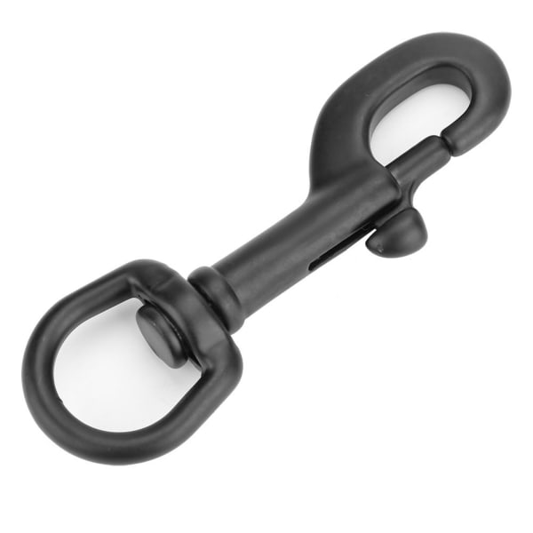 316 rustfrit stål enkelt hoved krog Swivel Eye Snap Scuba Diving Tilbehør (90MM, sort)