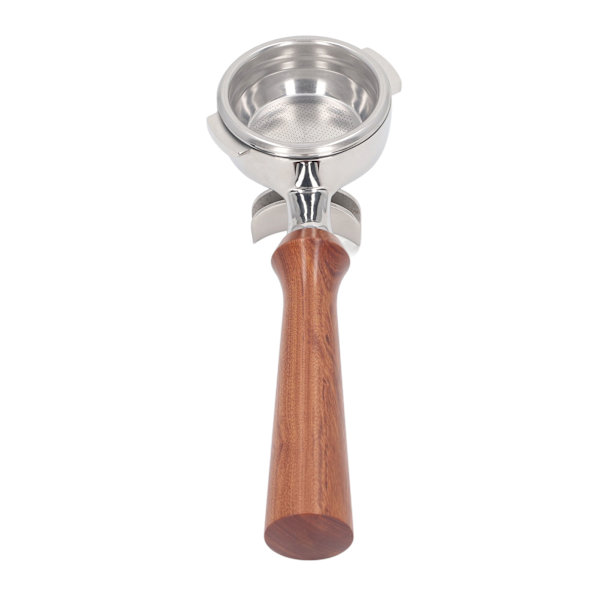 58 mm kaksinkertaiset suuttimet Portafilter Nuova kahvikoneille Ruostumattomasta teräksestä valmistettu suodatinosa Massiivinen puinen kahva F-tyyli Redwood