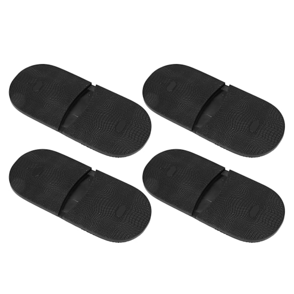 4 Par Skosula i Gummi, Mjuk Hög Elastisk Gummi Helsula för Promenader Löpning Vandring L