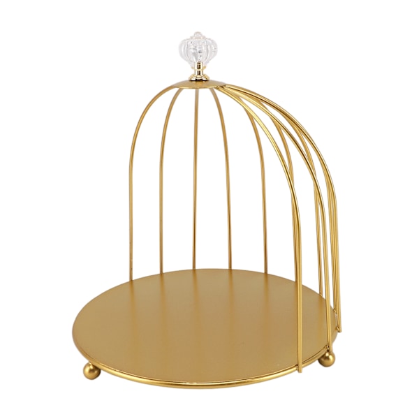 Fuglebur Kosmetik Organizer Guld Pladsbesparende Jern Unik Multifunktionel Fuglebur Sminke Stativ til Badeværelse Enkeltlags