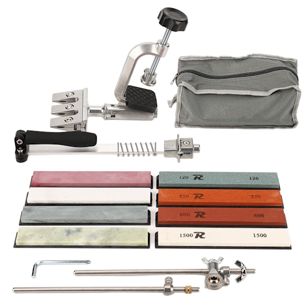 Knife Sharpening Kit Robust Professional Fixed Angle Sharpening Stone System for Kitchen