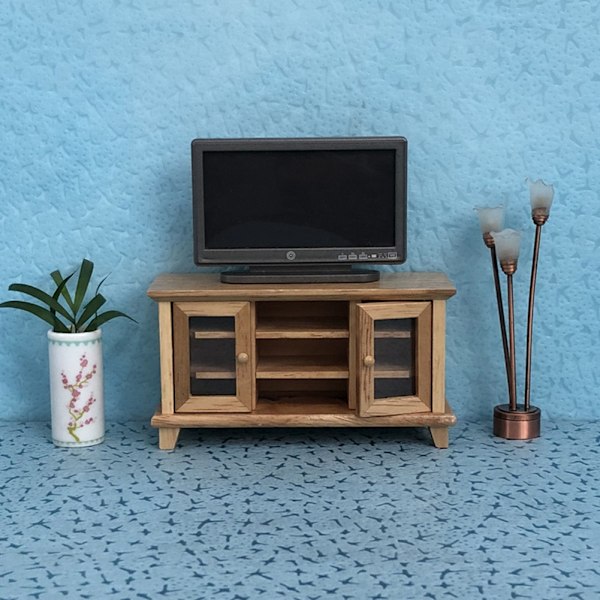 1:12 Moderne Miniature LCD-TV Dukkehustilbehør Rumsmøbler Legetøj