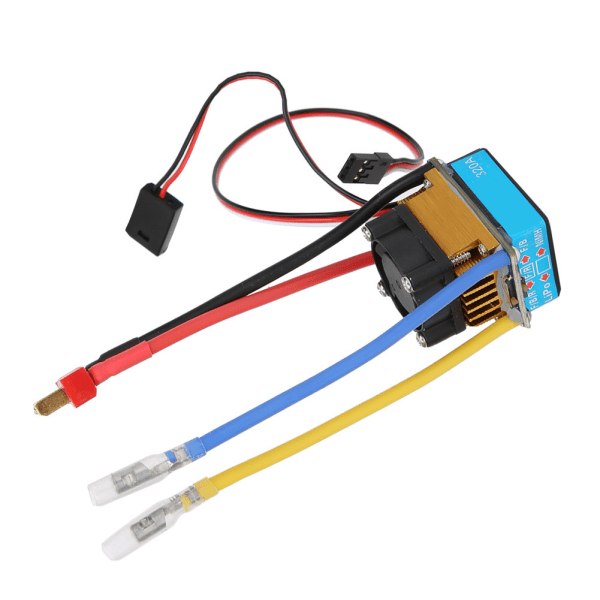 320A vanntett BEC elektronisk hastighetskontroll ESC med vifte for 1/10 RC bilbåt