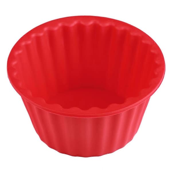 Rød kæmpe silikoneform til cupcakes og kød, topform til cupcakes og bagning Oletus