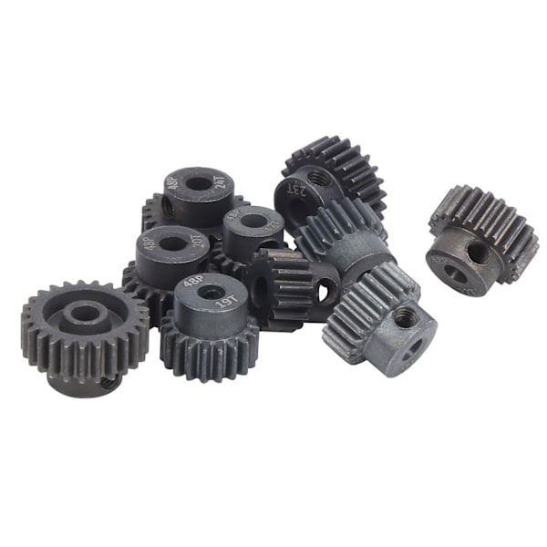 10 st/set 16T-25T 7075 48P stål RC bilmotor kugghjul för 1/8 1/10 borstlös motor