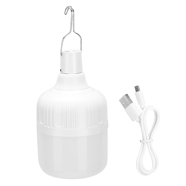 Utomhus LED 5000lm campingljus USB laddning bärbar krok hängande lampa för picknicktält BBQ