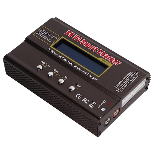 Smart Laddare Multifunktion 80W Maximal Säkerhet Bred Kompatibilitet B6 V3 Balansladdare för Liion Lipo Pb Batteri