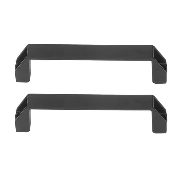 2 Pcs Door Handle Pull 180mm Hole Distance Aluminum Alloy High Strength Cabinet Pull Modern Gate Handle Black
