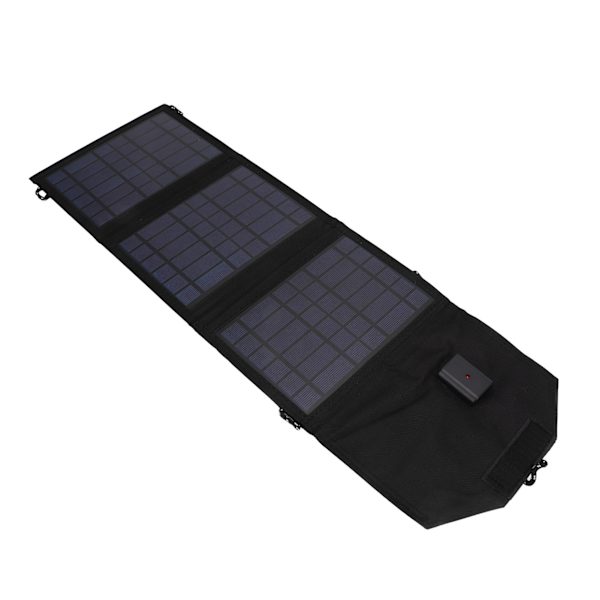 10,5W Vikbar Solpanel Bärbar Polysilicium Solladdningspaket Powerbank 5V USB-utgång