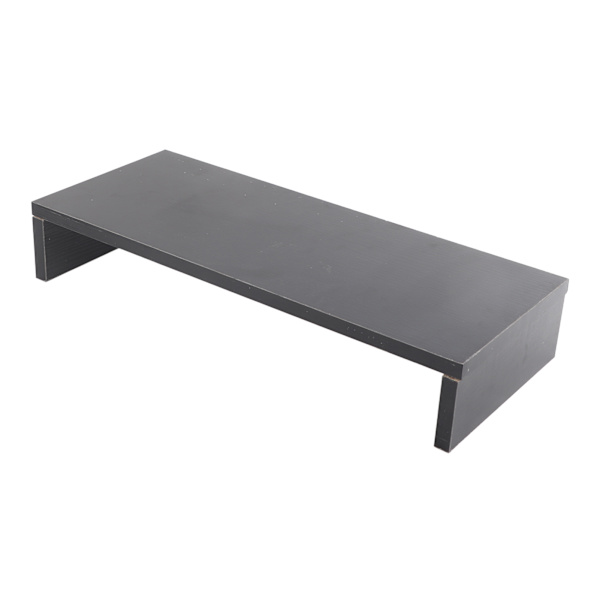 Bildskärmsstativ Riser Ergonomisk datorskärm Riser Stativ Extra lagringsutrymme Desktop Notebook Förhöjd bas Svart valnöt