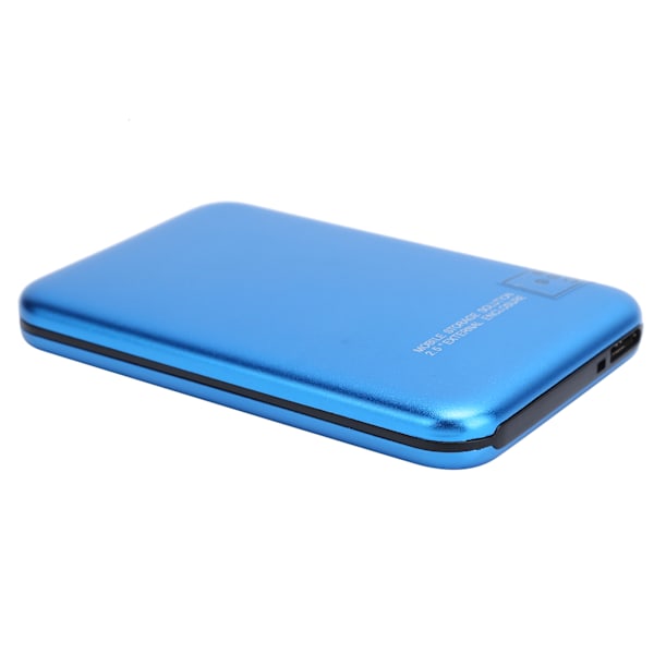 2,5 tommers mobil ekstern harddisk USB3.0 bærbar HDD blå med adapterkabel for stasjonær PC bærbar PC 120G