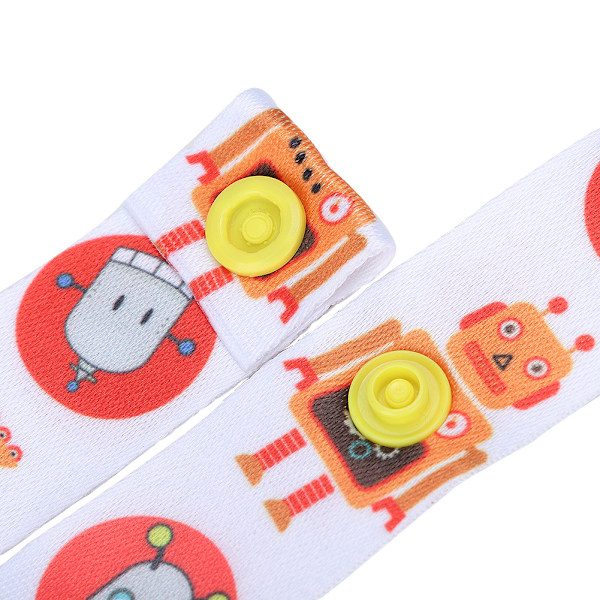 2,5 cm Smokkkopp Justerbar Remholder Barnevogn Leke Sippy Leash Tether (Robot)