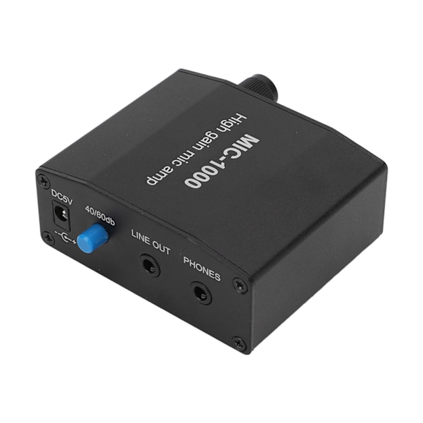 Mikrofonförstärkare Mic Audio Amp High Gain 1000 Times Amplification Accessory Set Kit