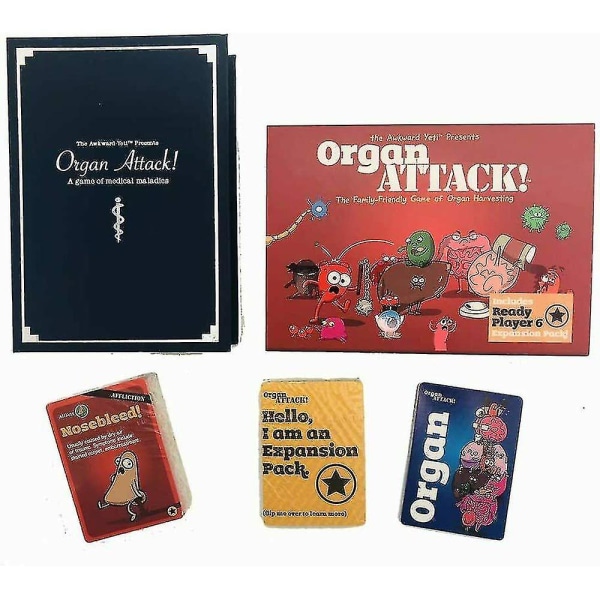 Organ Attack Bordspel Kortspel Familjebrädspel för 2-6 spelare