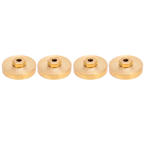 4 stk Messing Hjulnav Motvekt Kombinator 1/24 Simulering RC Bildeler for Axial SCX24 90081