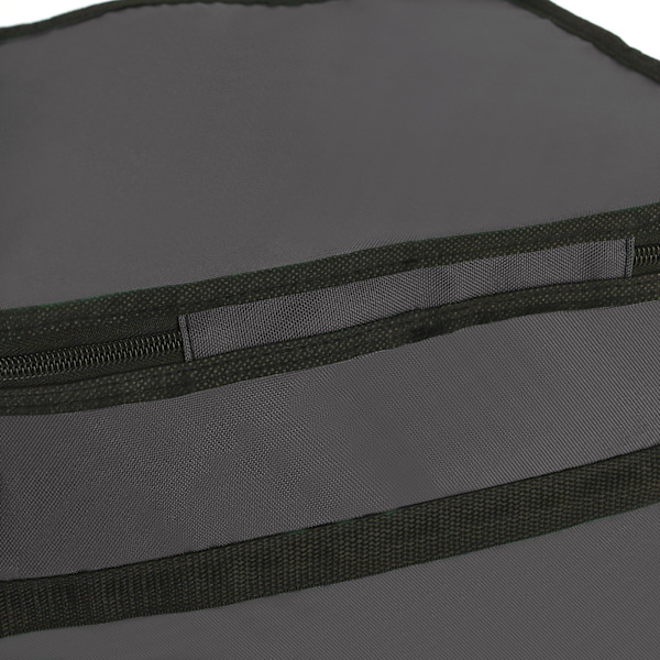Joulukuula Säilytyslaatikko Organisaattori 600D Nylon PP 64 Solua Irrotettavalla Eristimellä LED-valot Harmaa 32x32x32cm