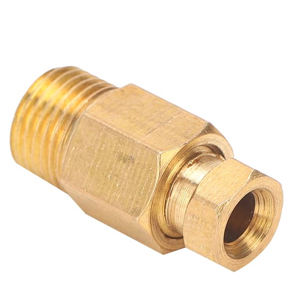 Oil Pipe Fitting Elbow Brass Straight Block Coupling Adapter for Pipe Connection PD410