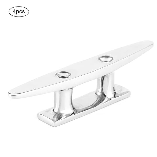 4 stk. 100 mm / 3,9 tommer rustfrit stål båddock dæk fortøjningsreb klamp tilbehør