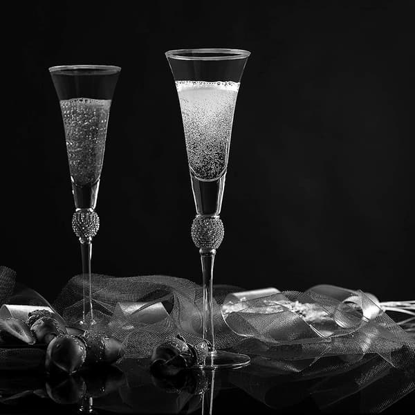 Elegant sæt med 2 champagneglas