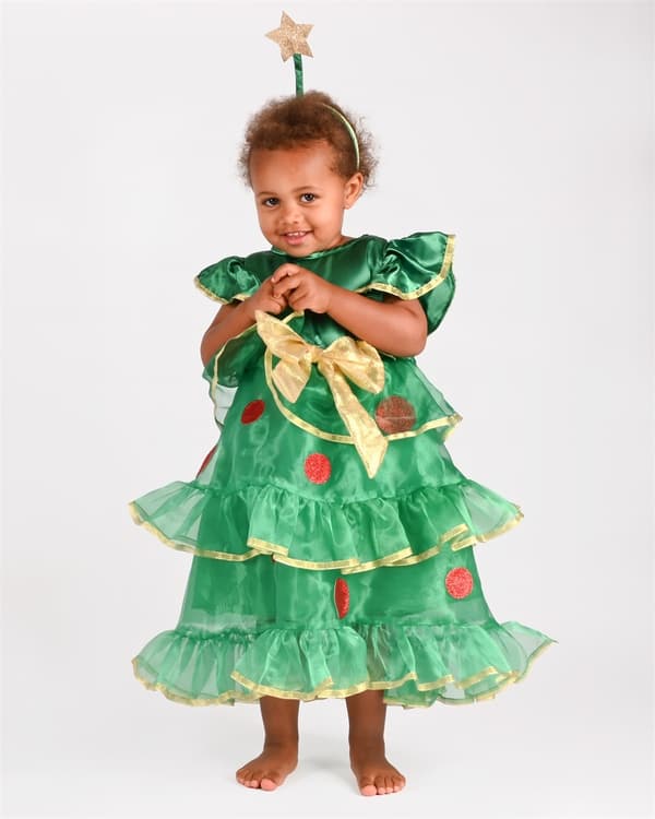 Juletræ Kjole 6-8 år multifärg multicolor