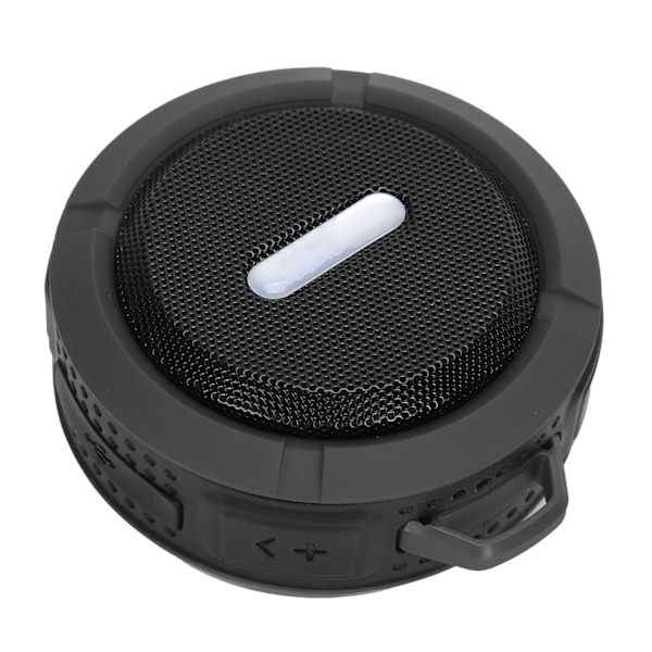 C6 Bluetooth-högtalare med sugkoppskarbinhake Vattentät Mini-subwoofer för utomhussporter Mörkgrå