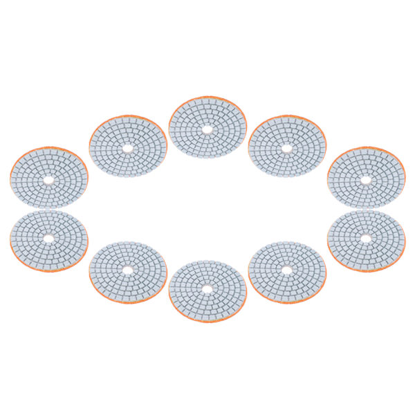 10 stk 3 tommer slibeskiver Pad polering polerdiamant til marmorbetonsten 300 mesh