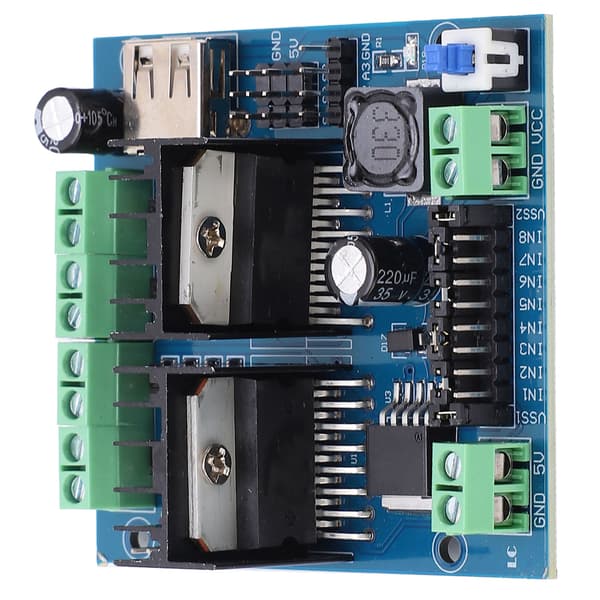 L298N Drivermodul 4-kanals Smart Bil Motor Driving Board elektronisk komponent
