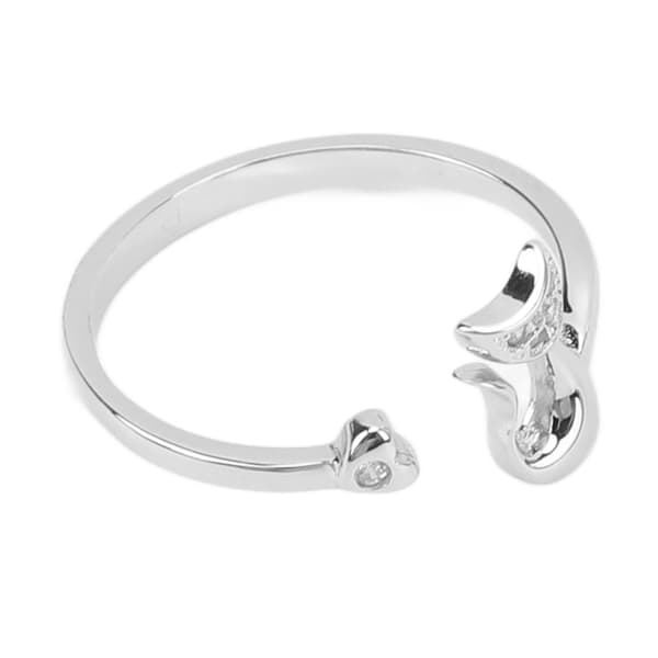 Open Ring Cat Shape Adjustable Light Cute, Trendy Women's Ring for Daily Party