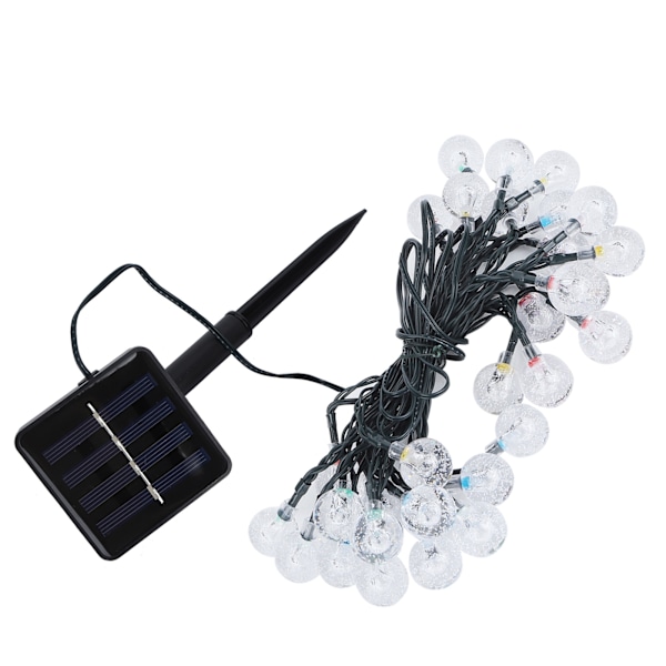 5m 30LED Chips Solar Power String Light för trädgårdslandskap Juldekoration Färgglada ljus