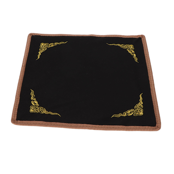 Smykke Duk Firkantet Broderi Sort og Hvid Dobbeltsidet Fløjl Duk Til Armbånd Jade Display