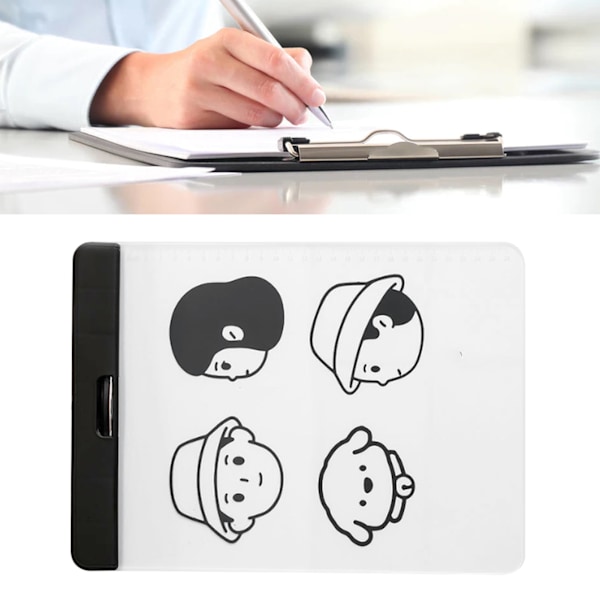 Akryl Clipboard Transparent Dokument Fil Organizer Binder Clipboard för A4 Papper Studenter Ritning Kontor Skola A