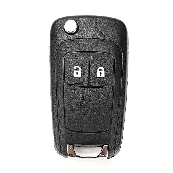 Musta 2-painikkeinen Flip-autonavainkotelo Vaihtotarvikkeet Sopii Opel-malleihin