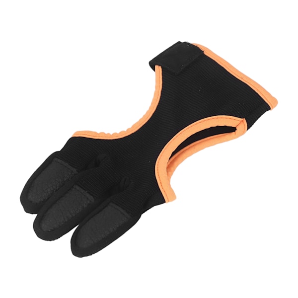 Bueskydning Håndbeskytter Tre Fingre Åndbar PU Recurvebue Bueskydning Handsker til Udendørs Skydning S