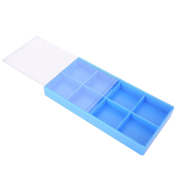 Plast 8 Grids Förvaringslåda Smycken Organizer Case Watch Function Container Tool