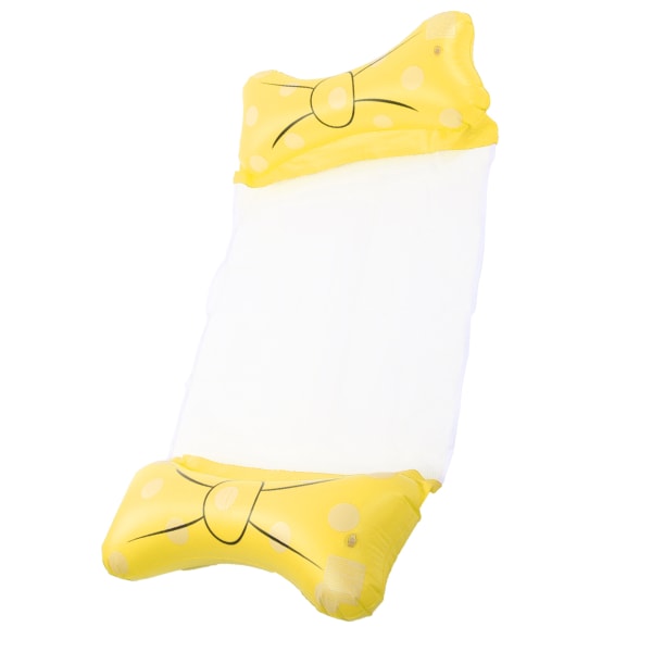 Uppblåsbar Pool Float Hängmatta Portabel Vattenhängmatta Pool Float för vuxna Gul