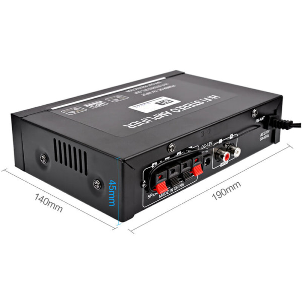 Home Power Amplifier G30 Mini BT Digital Audio Player Hi-Fi Stereo bærbar lydforstærker, Model: Sort 7