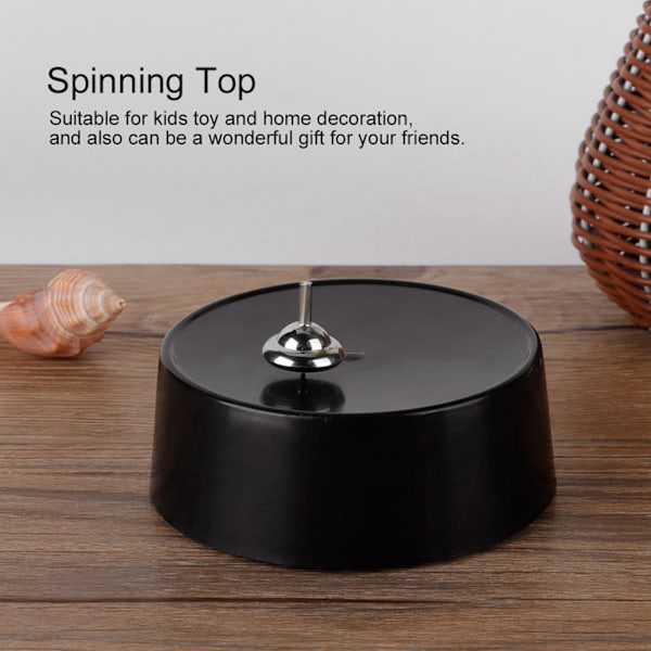 Underbar Spinning Top Spins i timmar Fascinerande magnetisk leksak hemprydnad
