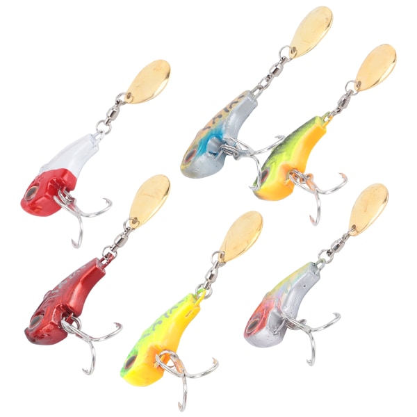 Metall Mini VIB med sked fiskedrag 13g Pin Crank Bait Vibration Sjunkande bete Jigging