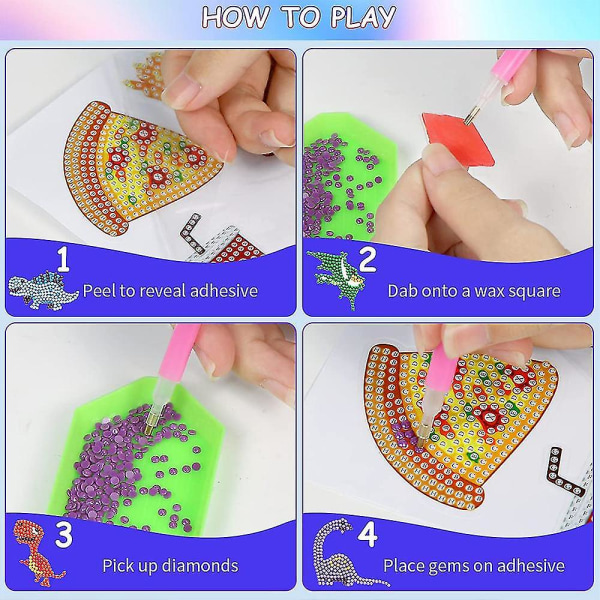 5d Diamond Painting Kit för barn, 5d Diamond Sticker Kit, för nybörjare