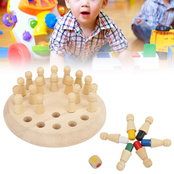 Kid trä schack leksak Baby pedagogiskt minne utbildning brädet pusselspel