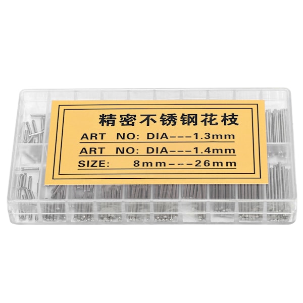 1,3 MM/1,4 MM 8-26 MM klocka Armband Pin Friction Bar Sortiment Klockreparationstillbehör